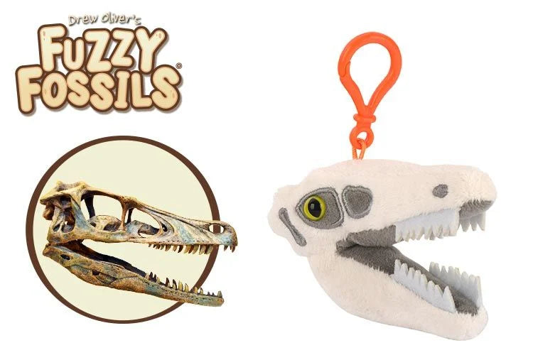 Velociraptor Skull Key Chain